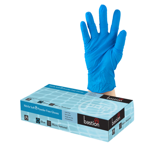 WORKWEAR, SAFETY & CORPORATE CLOTHING SPECIALISTS  - Nitrile Soft Gloves - Pack - Blue - S