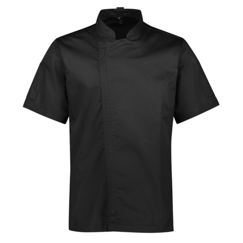 WORKWEAR, SAFETY & CORPORATE CLOTHING SPECIALISTS  - Mens Alfresco Short Sleeve Chef Jacket