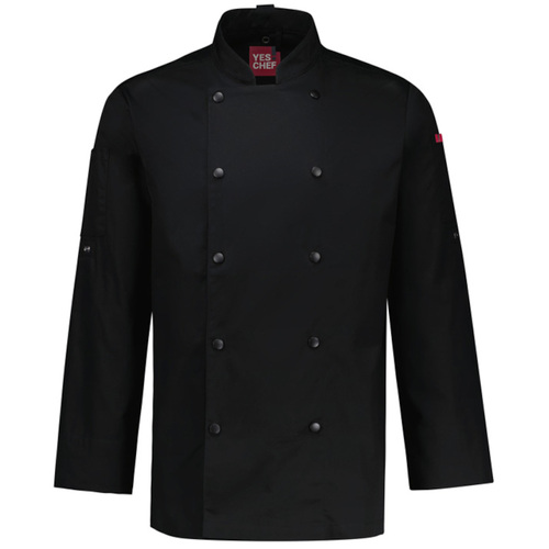 WORKWEAR, SAFETY & CORPORATE CLOTHING SPECIALISTS  - Mens Gusto Long Sleeve Chef Jacket