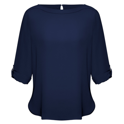 WORKWEAR, SAFETY & CORPORATE CLOTHING SPECIALISTS  - Ladies Madison Boatneck Blouse