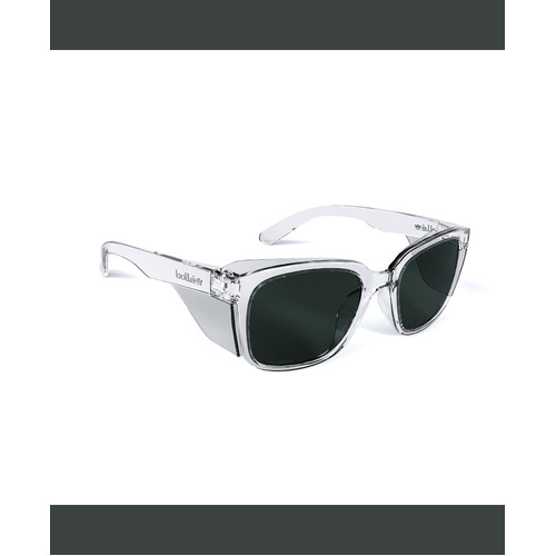 WORKWEAR, SAFETY & CORPORATE CLOTHING SPECIALISTS  - STKS 410 -Smoke Polarized PC Lens -AS -Crystal PC Temples/Frame