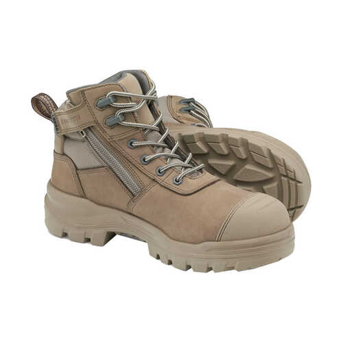 WORKWEAR, SAFETY & CORPORATE CLOTHING SPECIALISTS  - 8553 - RotoFlex - Stone water-resistant nubuck 135mm safety boot