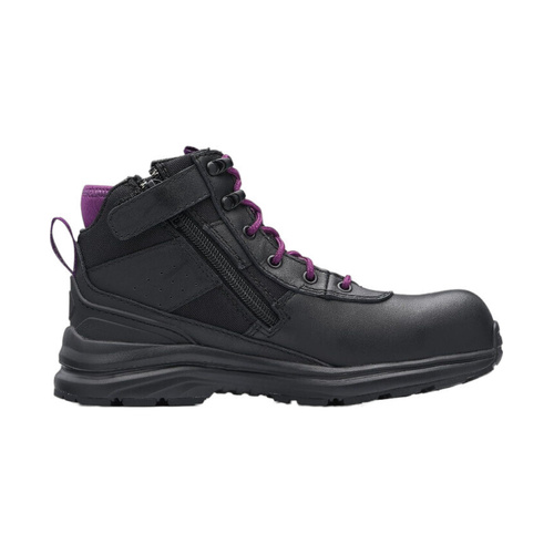 WORKWEAR, SAFETY & CORPORATE CLOTHING SPECIALISTS  - Women's Black water resistant leather anti-static safety hiker