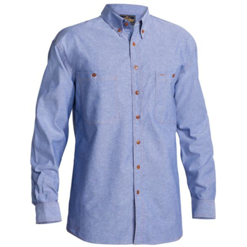 WORKWEAR, SAFETY & CORPORATE CLOTHING SPECIALISTS  - CHAMBRAY SHIRT - LONG SLEEVE