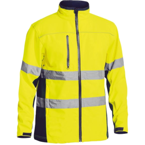 WORKWEAR, SAFETY & CORPORATE CLOTHING SPECIALISTS  - TAPED HI VIS SOFT SHELL JACKET