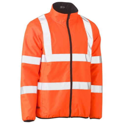 WORKWEAR, SAFETY & CORPORATE CLOTHING SPECIALISTS  - TAPED HI VIS REVERSIBLE PUFFER JACKET