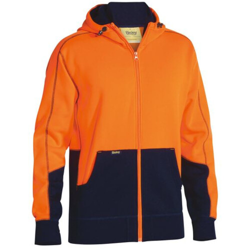 WORKWEAR, SAFETY & CORPORATE CLOTHING SPECIALISTS  - HI VIS FLEECE HOODIE