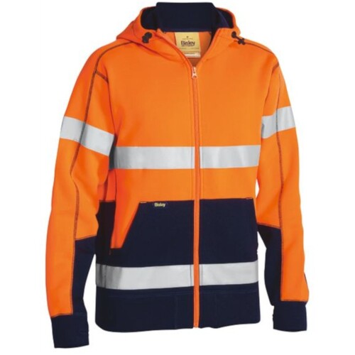 WORKWEAR, SAFETY & CORPORATE CLOTHING SPECIALISTS  - TAPED HI VIS FLEECE HOODIE