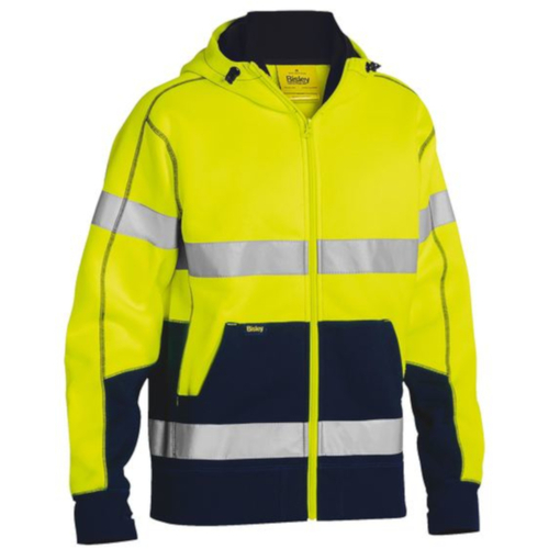 WORKWEAR, SAFETY & CORPORATE CLOTHING SPECIALISTS  - TAPED HI VIS FLEECE HOODIE