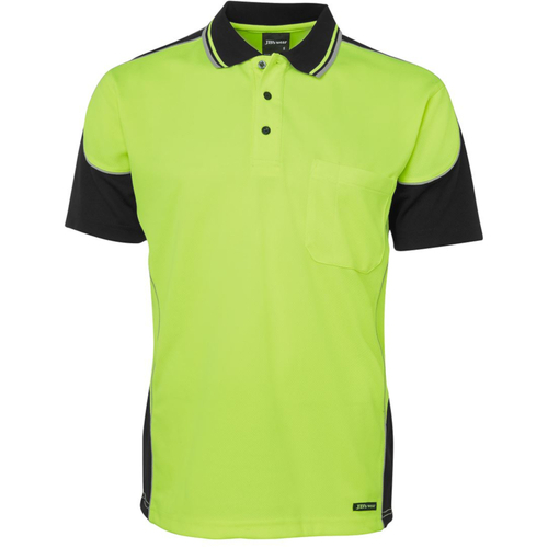 WORKWEAR, SAFETY & CORPORATE CLOTHING SPECIALISTS  - JB's HI VIS 4602.1 CONTRAST PIPING POLO