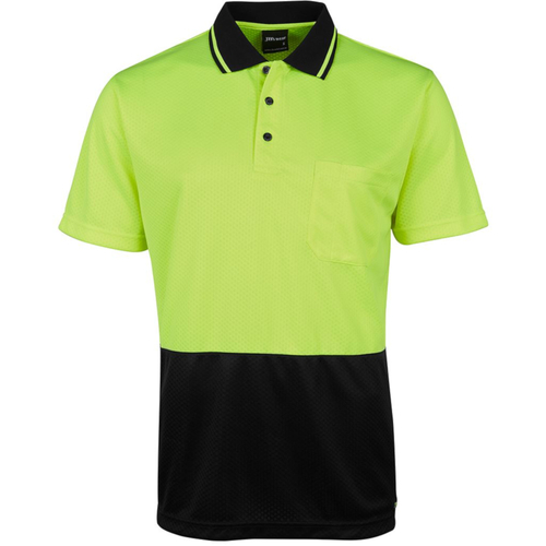 WORKWEAR, SAFETY & CORPORATE CLOTHING SPECIALISTS  - JB's HV Jacquard Non Cuff Polo
