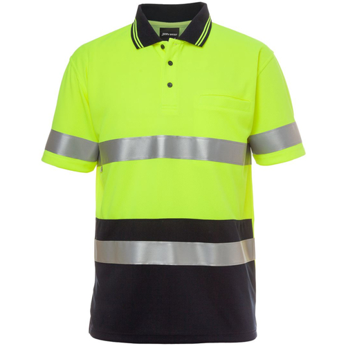 WORKWEAR, SAFETY & CORPORATE CLOTHING SPECIALISTS  - JB's HI VIS S/S (D+N) TRAD POLO