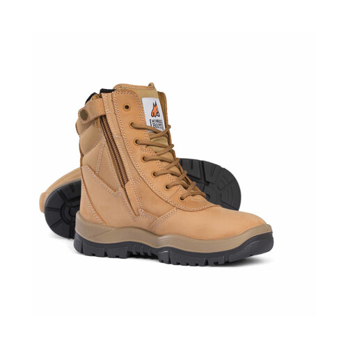 WORKWEAR, SAFETY & CORPORATE CLOTHING SPECIALISTS  - Wheat High Leg ZipSider Boot-Wheat-10