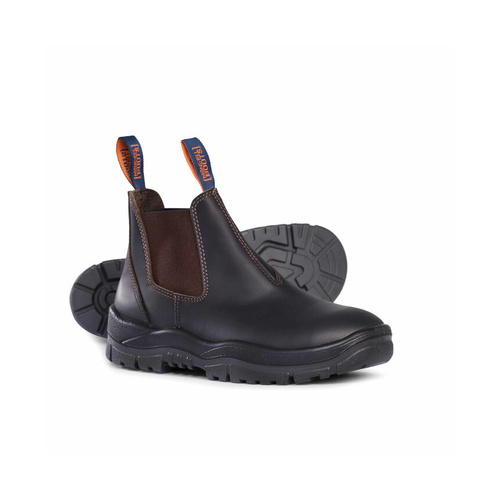 WORKWEAR, SAFETY & CORPORATE CLOTHING SPECIALISTS  - Claret Oil Kip Non-Safety V-Cut Elastic Sided Boot