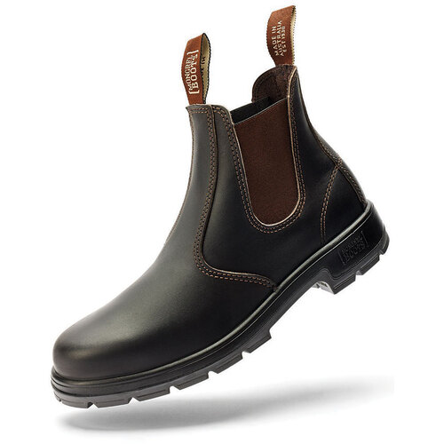 WORKWEAR, SAFETY & CORPORATE CLOTHING SPECIALISTS  - Claret Oil Kip K9 Elastic Sided Boot-Claret-7.5