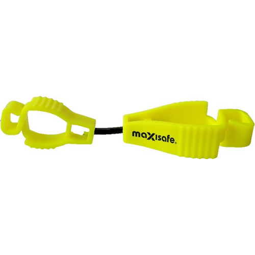 WORKWEAR, SAFETY & CORPORATE CLOTHING SPECIALISTS  - Maxisafe Glove Clip Fluoro Yellow