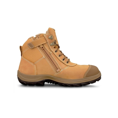 WORKWEAR, SAFETY & CORPORATE CLOTHING SPECIALISTS  - WB 34 - Hiker Lace Up Zip Side Boot - 34-662-Wheat-13