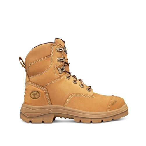 WORKWEAR, SAFETY & CORPORATE CLOTHING SPECIALISTS  - AT 55 - 150mm Lace Up Boot - Wheat-Wheat-10.5