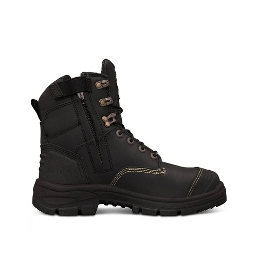 WORKWEAR, SAFETY & CORPORATE CLOTHING SPECIALISTS  - AT 55 - 150mm Lace Up Boot - 55345-Black-10.5