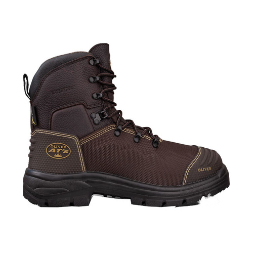 WORKWEAR, SAFETY & CORPORATE CLOTHING SPECIALISTS  - 150mm Brown Lace-up Boot - 65-490-Brown-14