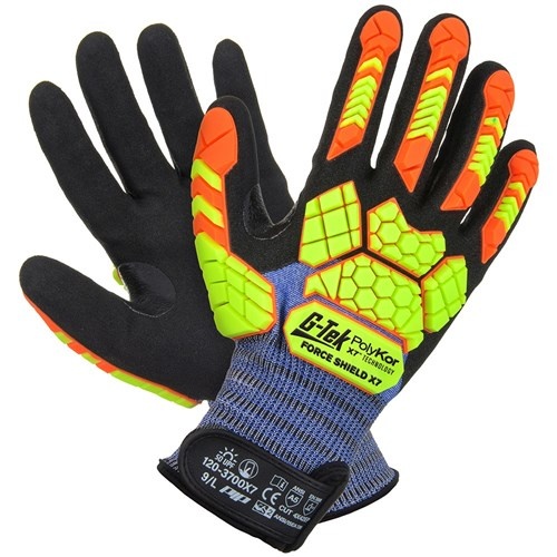 WORKWEAR, SAFETY & CORPORATE CLOTHING SPECIALISTS  - G-TEK FORCESHIELD X7 18 GAUGE POLYKOR X7 NITRILE SIZE 10