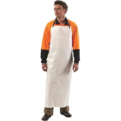 WORKWEAR, SAFETY & CORPORATE CLOTHING SPECIALISTS  - PVC Apron 90cm X 120cm White