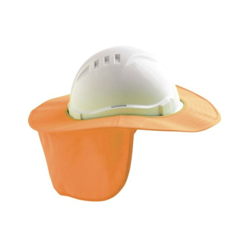 WORKWEAR, SAFETY & CORPORATE CLOTHING SPECIALISTS  - Fluro Orange V6 & V9 Hard Hat Brim - Plastic/ Polyester