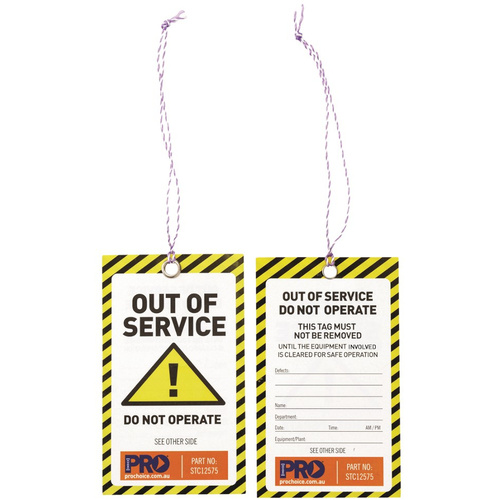 WORKWEAR, SAFETY & CORPORATE CLOTHING SPECIALISTS  - Safety Tag -125mm x 75mm Caution