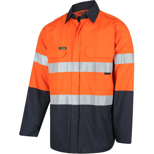 WORKWEAR, SAFETY & CORPORATE CLOTHING SPECIALISTS  - SHIRT FR L/S PPE2 190GSM FLAREX INHERENT FR TAPED