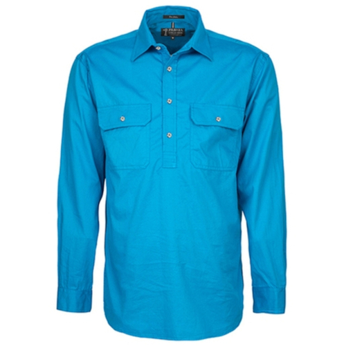 WORKWEAR, SAFETY & CORPORATE CLOTHING SPECIALISTS  - Men's Pilbara Shirt - Closed Front Light Weight Long Sleeve