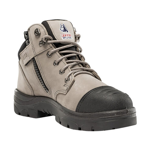 WORKWEAR, SAFETY & CORPORATE CLOTHING SPECIALISTS  - PARKES ZIP - TPU SCUFF - Zip Side Boots-Slate-10.5