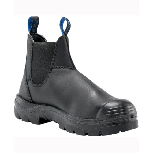 WORKWEAR, SAFETY & CORPORATE CLOTHING SPECIALISTS  - HOBART - TPU Bump - Elastic Sided Boots-Black-10.5