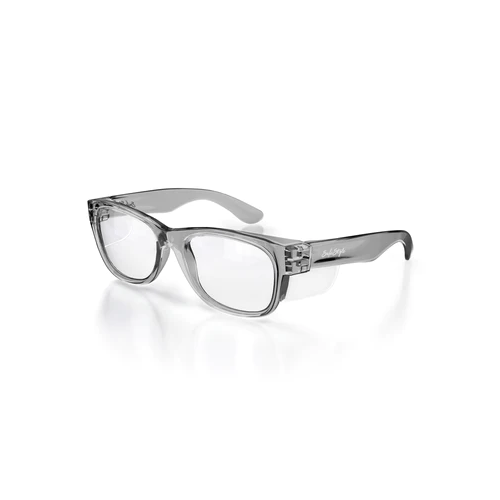 WORKWEAR, SAFETY & CORPORATE CLOTHING SPECIALISTS  - Classics Graphite Frame/ Clear UV400 Lens - Clear - One Size