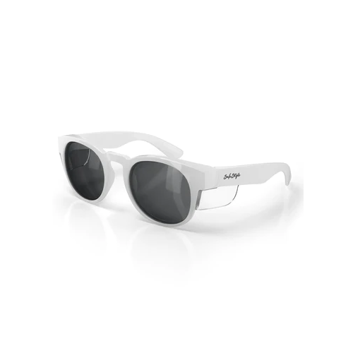 WORKWEAR, SAFETY & CORPORATE CLOTHING SPECIALISTS  - Cruisers Retros White Frame Polarised Lens - Polarised - One Size