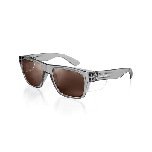 WORKWEAR, SAFETY & CORPORATE CLOTHING SPECIALISTS  - Fusions Graphite Frame Brown Polarised Lens