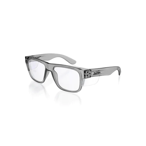 WORKWEAR, SAFETY & CORPORATE CLOTHING SPECIALISTS  - Fusions Graphite Frame/ Clear UV400 Lens