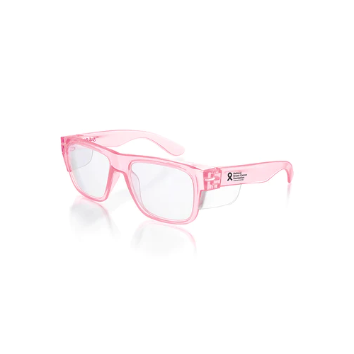 WORKWEAR, SAFETY & CORPORATE CLOTHING SPECIALISTS  - Fusions Pink Frame/Clear UV400 Lens