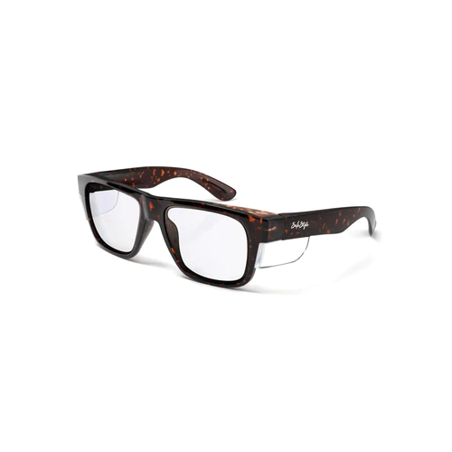 WORKWEAR, SAFETY & CORPORATE CLOTHING SPECIALISTS  - Fusions Brown Tort Frame Clear Lens - Clear - One Size