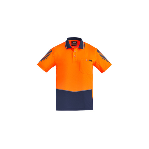 WORKWEAR, SAFETY & CORPORATE CLOTHING SPECIALISTS  - Mens Hi Vis Flux S/S Polo