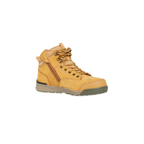 WORKWEAR, SAFETY & CORPORATE CLOTHING SPECIALISTS  - 3056 - LACE ZIP BOOT-Wheat-12